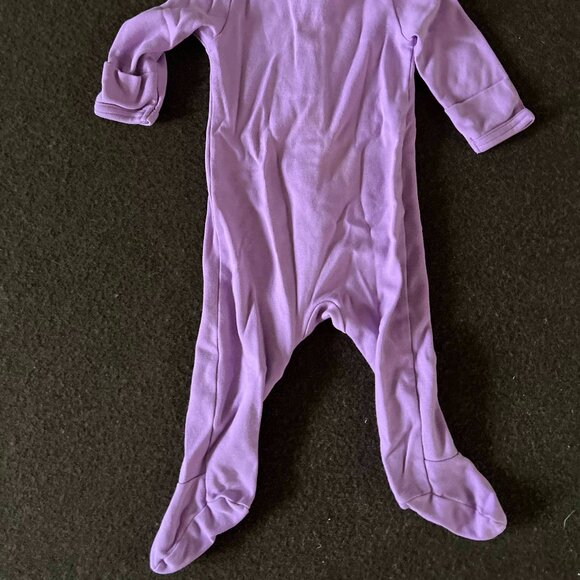 Primary Baby Organic Zip Footie- Lavender - Picture 2 of 2